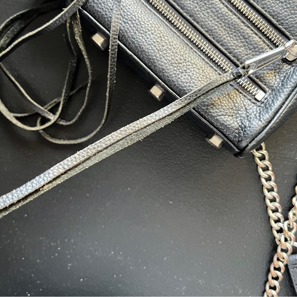 Rebecca Minkoff Black 4 Zipper Small Crossbody Purse - Picture 10 of 16